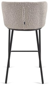 Svetlosivá barová stolička (výška sedadla 65 cm) Ciselia – Kave Home