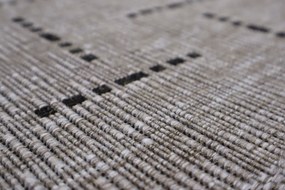 Devos Caby (DC Carpets), Kusový koberec FLOORLUX Silver / Black 20008 Spoltex – na von aj na doma, 120x170, šedá, chodba / predsieň