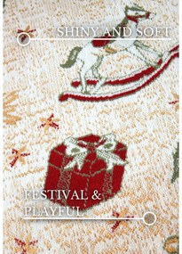 Zelený behúň s vianočným motívom s prímesou bavlny 80x200 cm Toy's Delight Green Christmas – Villeroy&amp;Boch