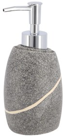 Dávkovač mydla Caldarela, sivá/s chrómovými prvkami, 240 ml