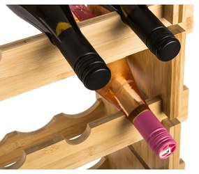 G21 Bambusový stojan na víno, 72 fliaš