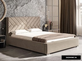 PROXIMA.store - Moderná čalúnená posteľ PAULA ROZMER: 140 x 200 cm, FARBA NÔH: wenge