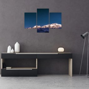 Obraz hôr a nočnej oblohy (90x60 cm)