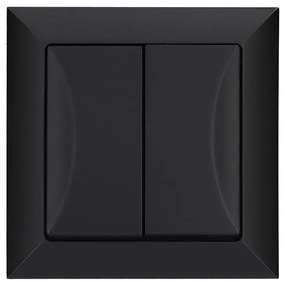 Dvojitý spínač POLA black 33201