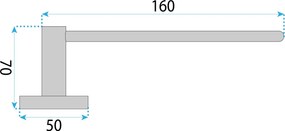 Rea Leo, držiak na toaletný papier, čierna matná, REA-88063