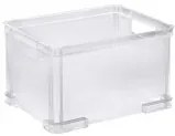 CURVER 2. akosť - Úložný box, rovná plastová debnička, stohovateľný AURORA - 35 x 27 x 21cm (13L)