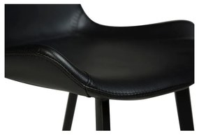 Čierna koženková barová stolička DAN-FORM Denmark Hype