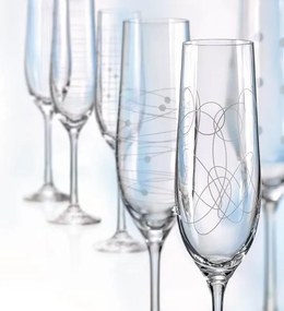 Crystalex poháre na šumivé víno VIOLA ELEMENTS 190 ml 6 ks
