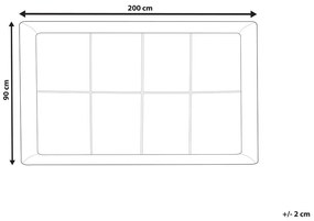 Poťah na matrac 200x90 cm Travis (biela). Vlastná spoľahlivá doprava až k Vám domov. 1011147