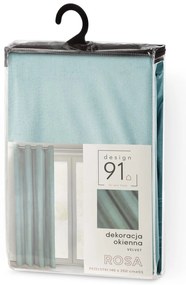ZATEMŇOVACÍ ZÁVES NA KRÚŽKOCH ROSA 140X250 CM MÄTOVÁ