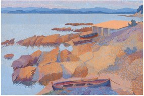 Obraz - Henri Edmond Cross, Calanque des Antibois, reprodukcia (90x60 cm)