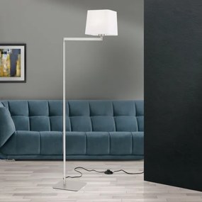 Orion Stl 12-1187/1 - Stojacia lampa CARLTON 1xE27/40W/230V biela/matný chróm