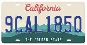 Ceduľa California - The Gold State