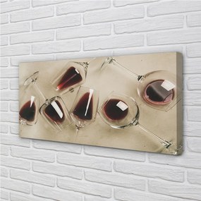 Obraz canvas vínové poháre 120x60 cm