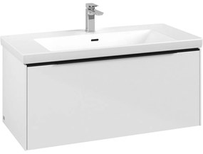 VILLEROY &amp; BOCH Subway 3.0 závesná skrinka pod umývadlo, 1 zásuvka, 973 x 478 x 429 mm, Brilliant White, C56901VE