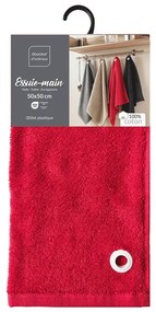 Červený froté bavlnený uterák 50x50 cm Cuistot – douceur d'intérieur