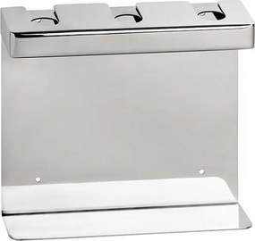 Bemeta Design Držiak pre dávkovač mydla, trojitý, hranatý, lesk - 146109471