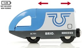 Brio - Vláčikodráha veľká s výhybkami, mostom a nástupiskom - 42 dielov