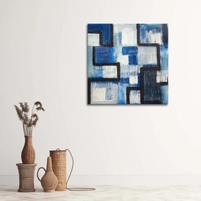 Gario Obraz na plátne Modrá abstrakcia Rozmery: 30 x 30 cm