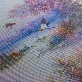 Obraz - Prichádza jeseň, olejomaľba (90x60 cm)
