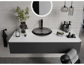 Mexen Heba, sklenené umývadlo na dosku 45 x 45 cm, čierna, 24064570