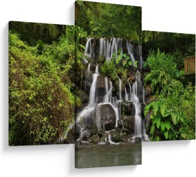 Obraz vodopádov v tropickom lese (90x60 cm)