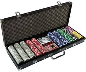 Pokerový set, 500 žetónov Ultimate black