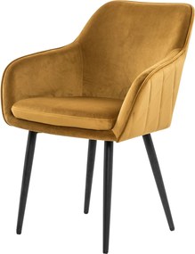 XXXLutz STOLIČKA S PODRÚČKAMI, zamat, horčicovožltá MID.YOU - Stoličky - 001769008006
