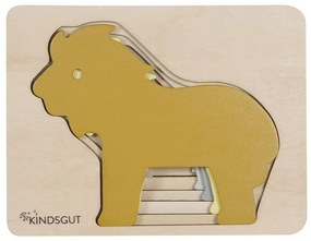 Drevené detské puzzle Kindsgut Lion