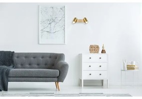 Globo 57911-2GO - Bodové svietidlo ROBBY 2xGU10/35W/230V zlatá