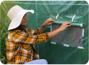 Záhradný tunelový skleník 3 × 2 m (6 m²) PLONOS 4910-C