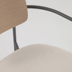 Jedálenská stolička v čierno-prírodnej farbe Maureen – Kave Home