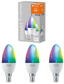 Ledvance SADA 3x LED RGBW Stmievateľná žiarovka SMART+ E14/5W/230V 2700K-6500K - Ledvance P224719