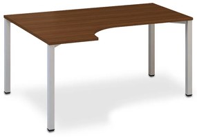 Ergonomický stôl ProOffice B 180 x 120/80 cm, ľavý, orech