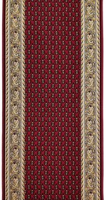 Associated Weavers, Protišmykový behúň na mieru Inca 11, šíre 80 cm, červená, chodba / predsieň