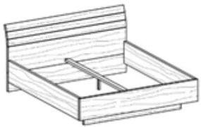 Ahorn SALINA Basic - dvojlôžková posteľ, ktorá sa vznáša ATYP, lamino