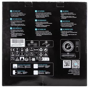 Aigostar - LED stmievateľné stropné svietidlo LED/30W/230V 2700-6500K pr. 42,9 cm chróm+DO