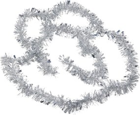 Vianočná reťaz 3 m, strieborná