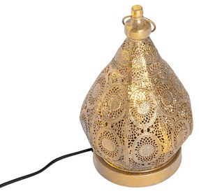 Orientálna stolná lampa zlatá 19 cm - Mowgli