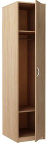 Úzka šatníková skriňa SIMELA - šírka 45 cm, dub sonoma
