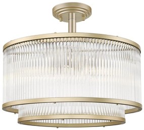 Zuma Line C0528-05H-V6AC - Luster na tyči SERGIO 5xE14/60W/230V zlatá