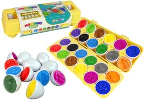 Lean Toys Vzdelávacie puzzle vajíčka – 12ks
