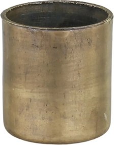 Bronzový antik svietnik na úzku sviečku s magnetom Mao - Ø 2*2,5cm