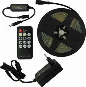 ECOLIGHT COB LED pásik 35W - 24V - 320 - 5M - 6000k - studená farba + diaľkový ovládač