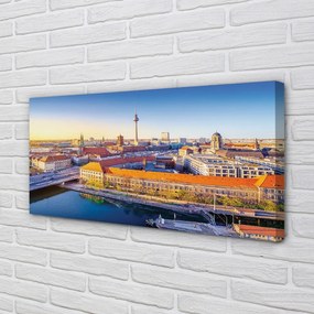 Obraz na plátne Berlín riečny mosty 140x70 cm