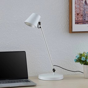 Lucande Kenala LED lampa na písací stôl, biela