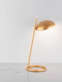 Dizajnová stolová lampa Flute zlatá