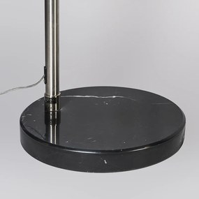 Oceľová oblúková lampa s kovovým tienidlom 33 cm nastaviteľná - XXL