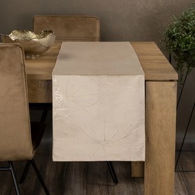 Dekorstudio Elegantný zamatový behúň na stôl BLINK 18 béžový Rozmer behúňa (šírka x dĺžka): 35x180cm