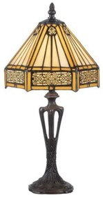 Vitrážová lampa stolová AFRIKA Ø20*40